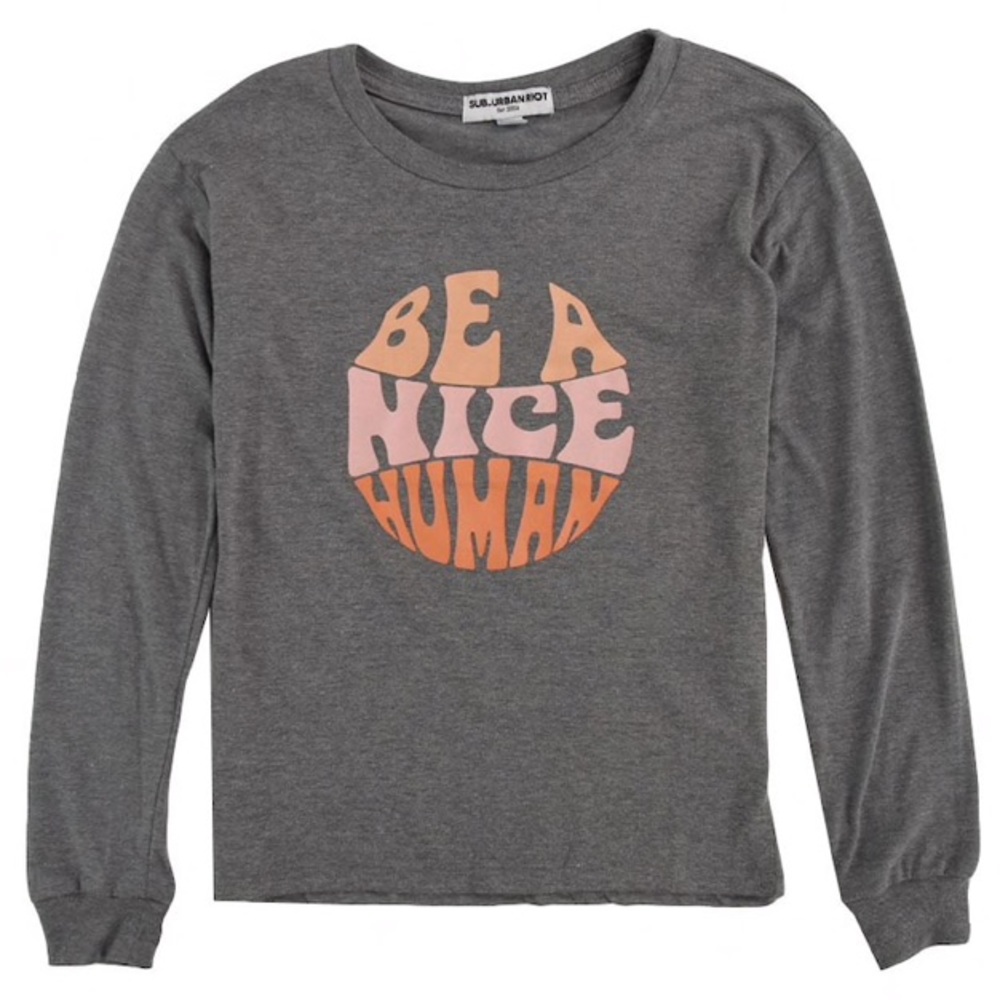 SUB_URBAN RIOT Be A Nice Human graphic tee XL, NWT